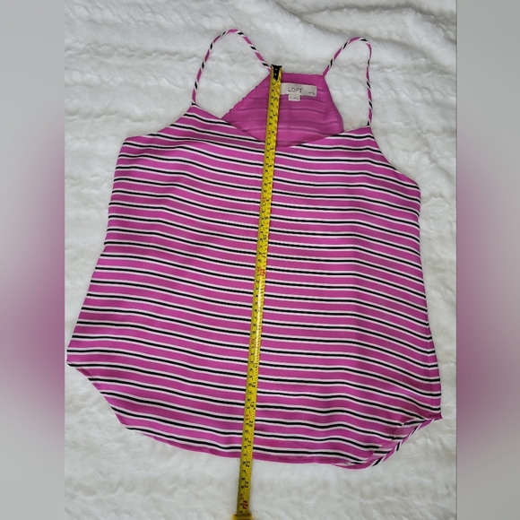 Ann Taylor Loft xs petite, striped spaghetti strap top - Picture 3 of 7